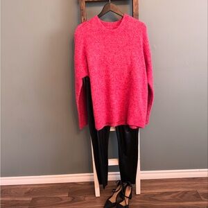 Hudson North Pink Crew Neck Sweater